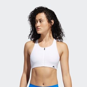 ADIDAS ULTIMATE HIGH IMPACK SPORTS BRA- WHITE